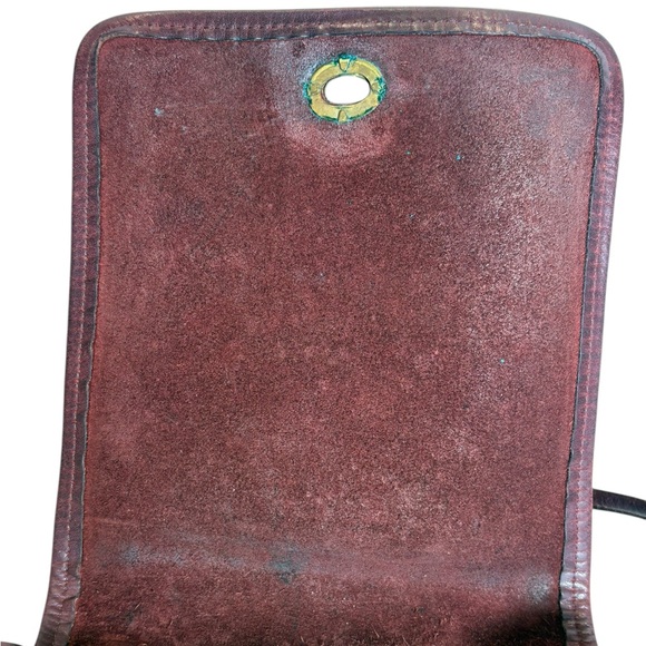 Vintage Coach Legacy Crossbody Maroon Smooth Leather - Picture 6 of 14